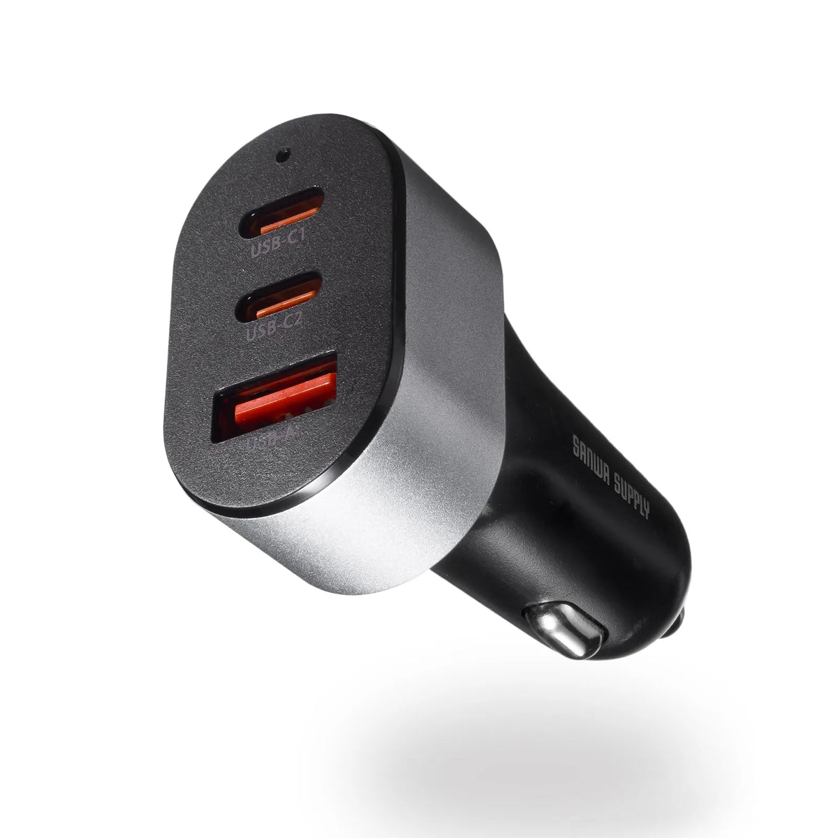 USB Power Delivery compatible car charger (3 ports, 67W) CAR-CHR83CPD