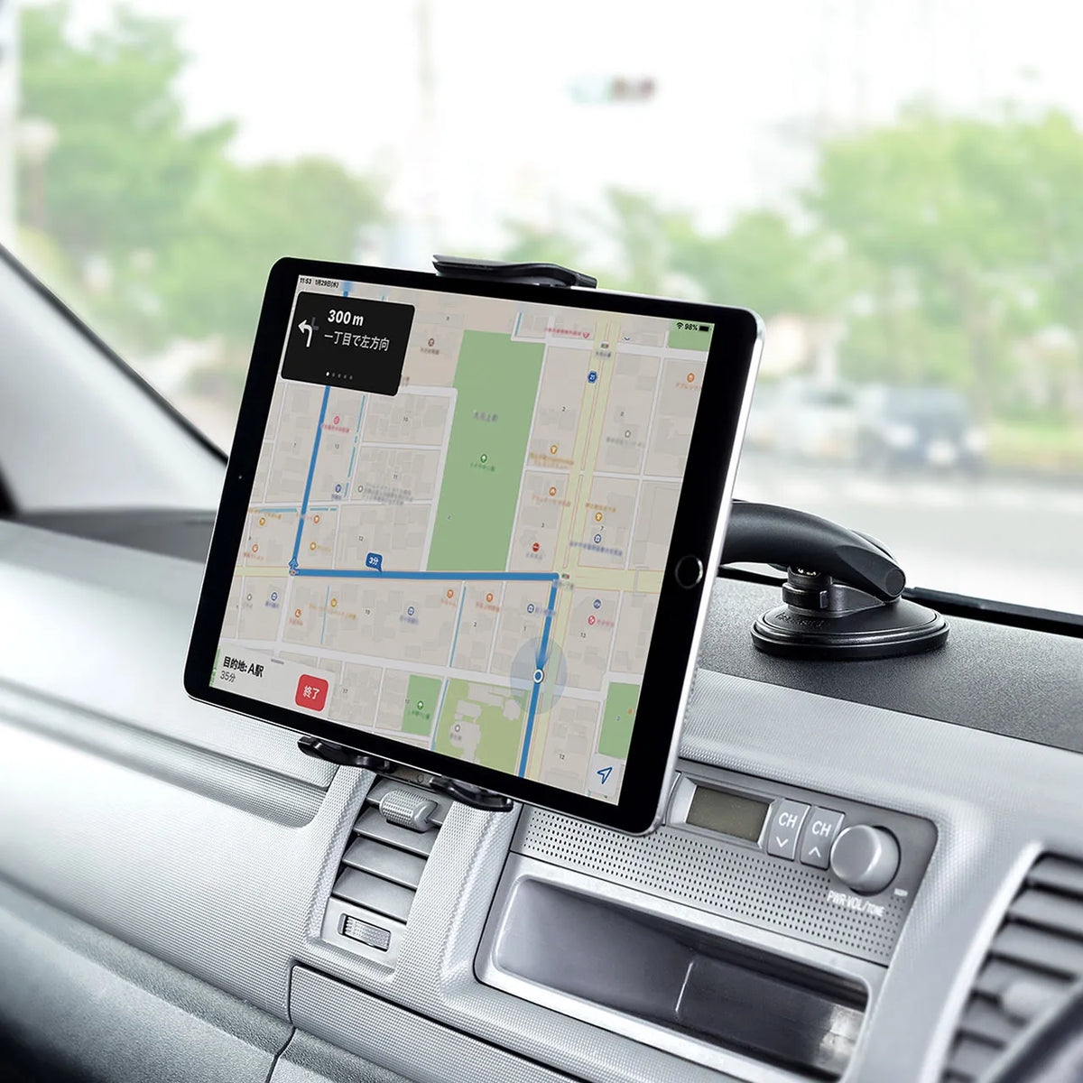 Car Tablet Holder (Suction Cup Type) CAR-HLD13BK