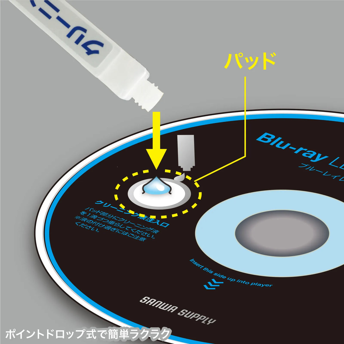 Blu-ray lens cleaner (wet type) CD-BDWN