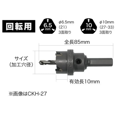 Carbide Hole Saw Set (Steel Case) CKH-2133SF