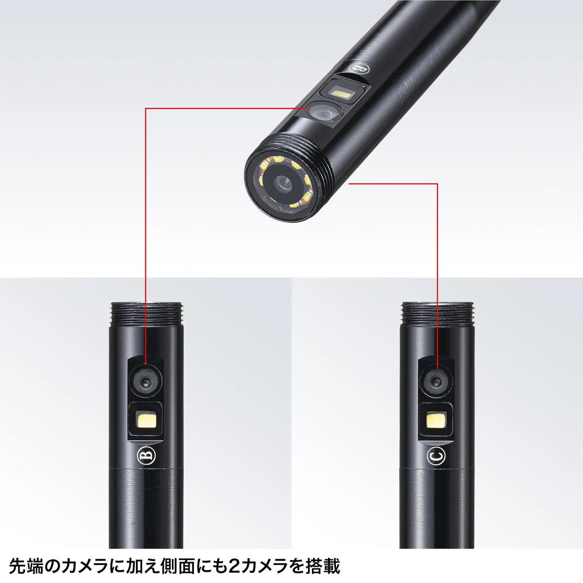 工業用内視鏡 3カメラ搭載モデル CMS-ES02SET-1
