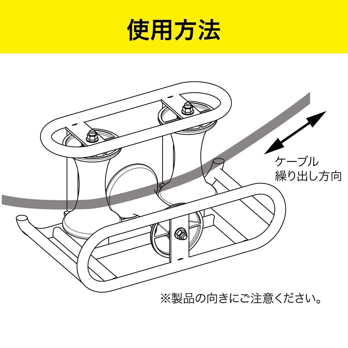 Cable roller CR-540A