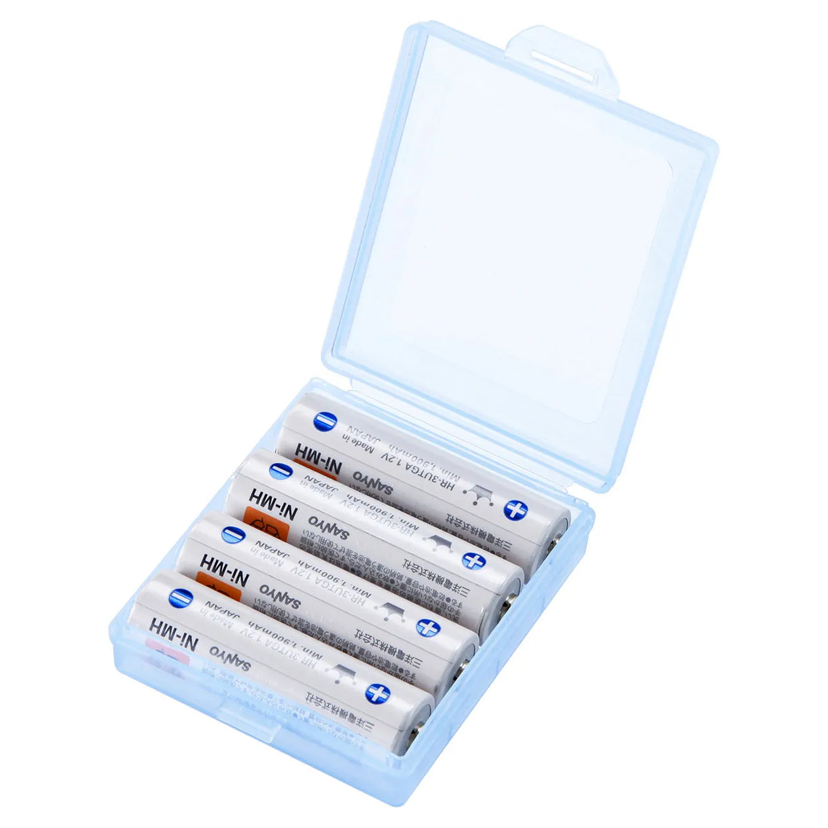 Battery case (2-pack for AA batteries, blue) DG-BT3BLN