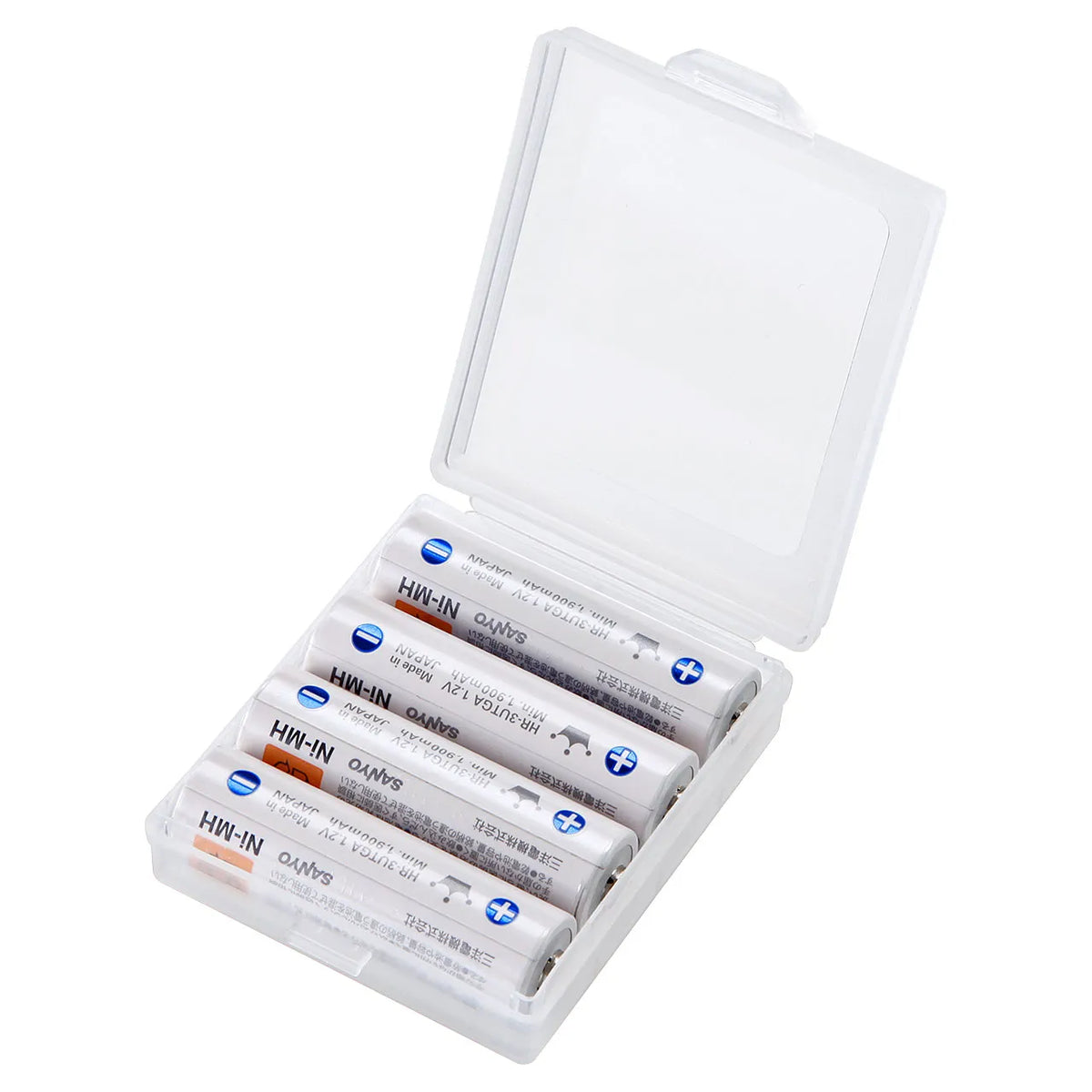 Battery case (2-pack for AA batteries, clear) DG-BT3CLN