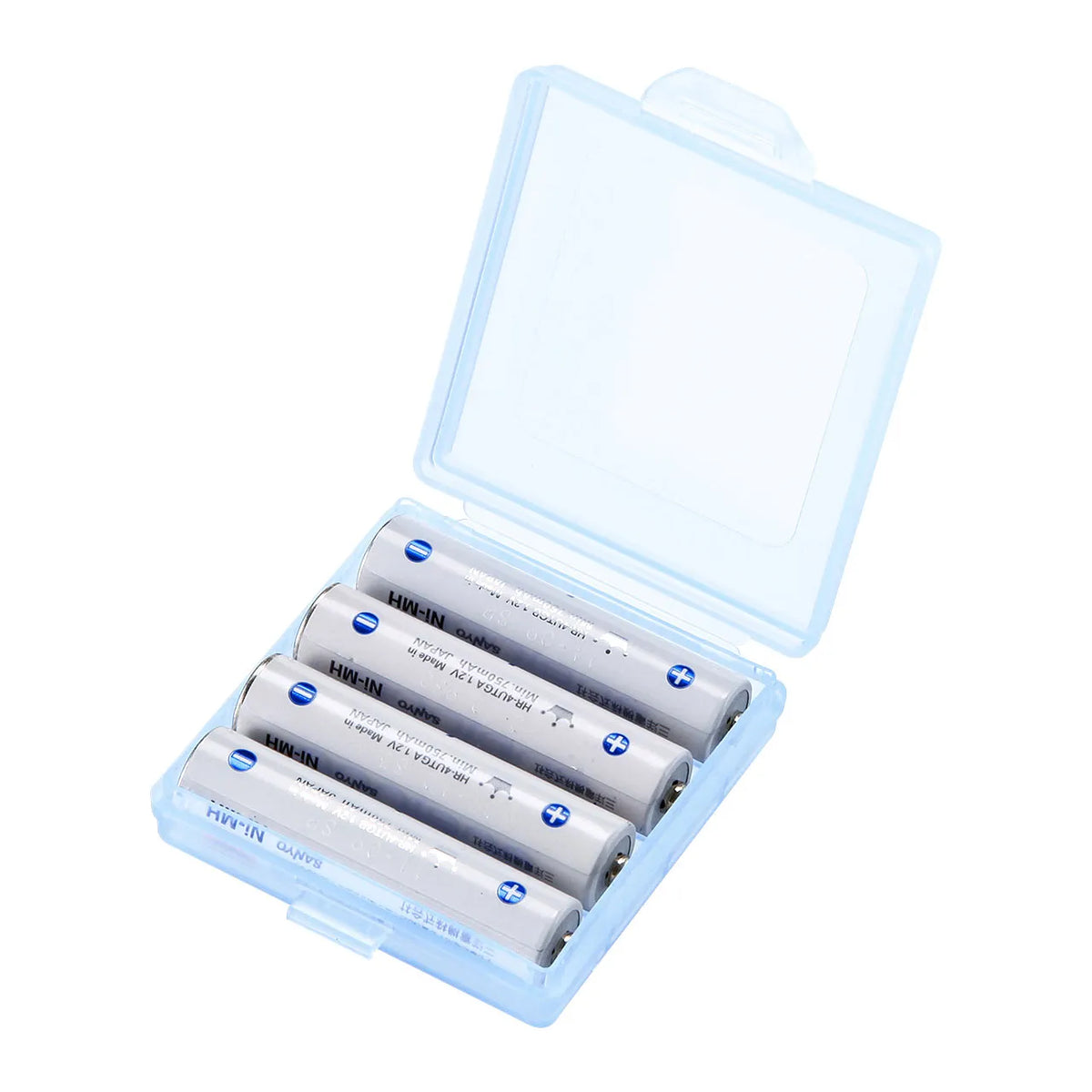 Battery case (2-pack for AAA batteries, blue) DG-BT4BLN