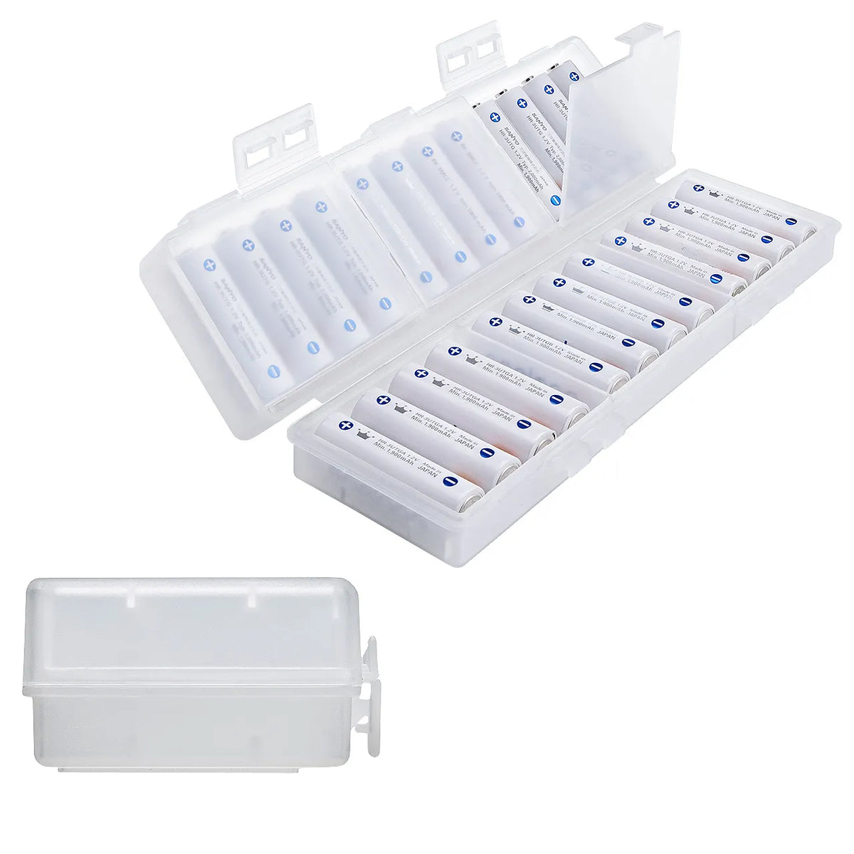Battery case (AA size only, high capacity, clear) DG-BT7C