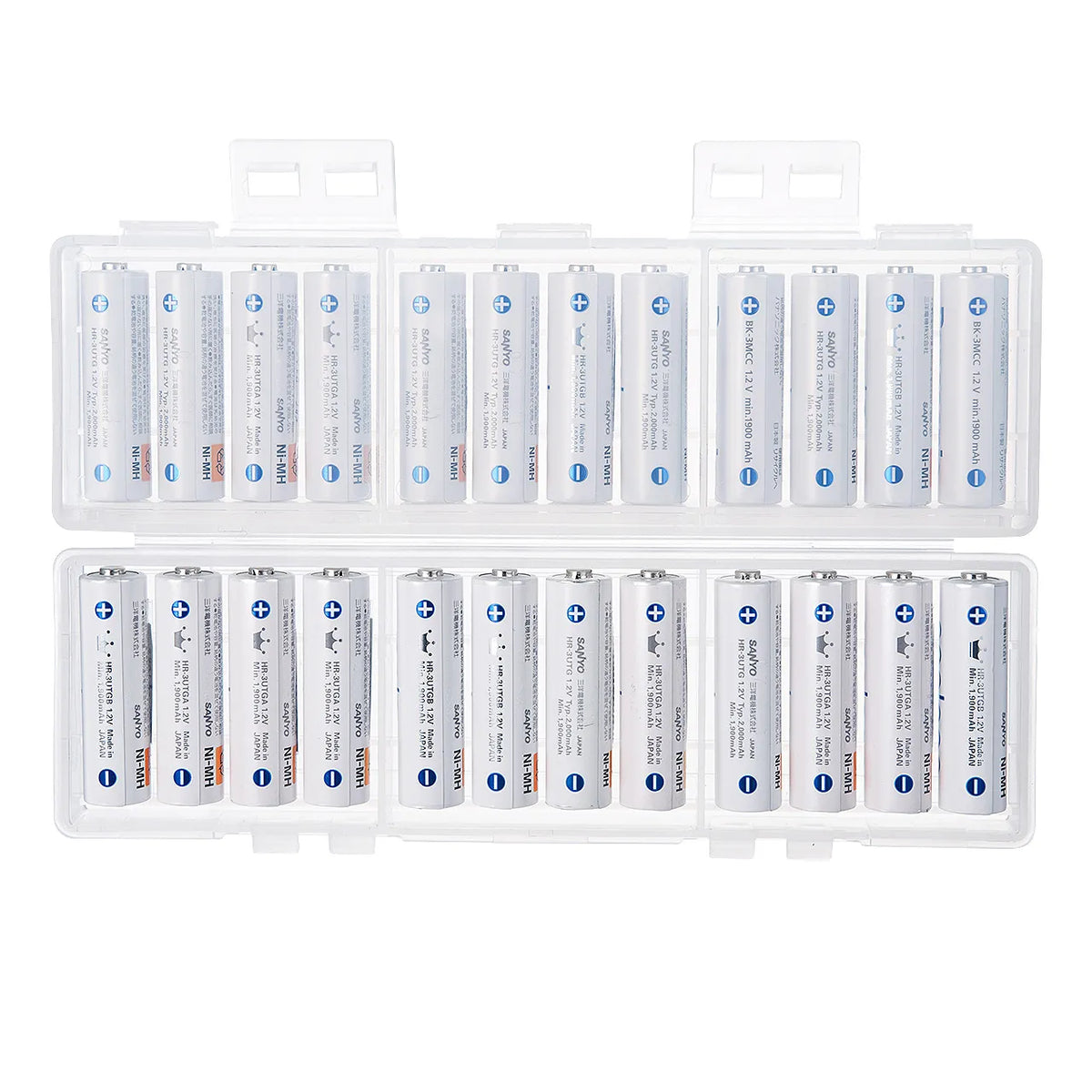 Battery case (AA size only, high capacity, clear) DG-BT7C