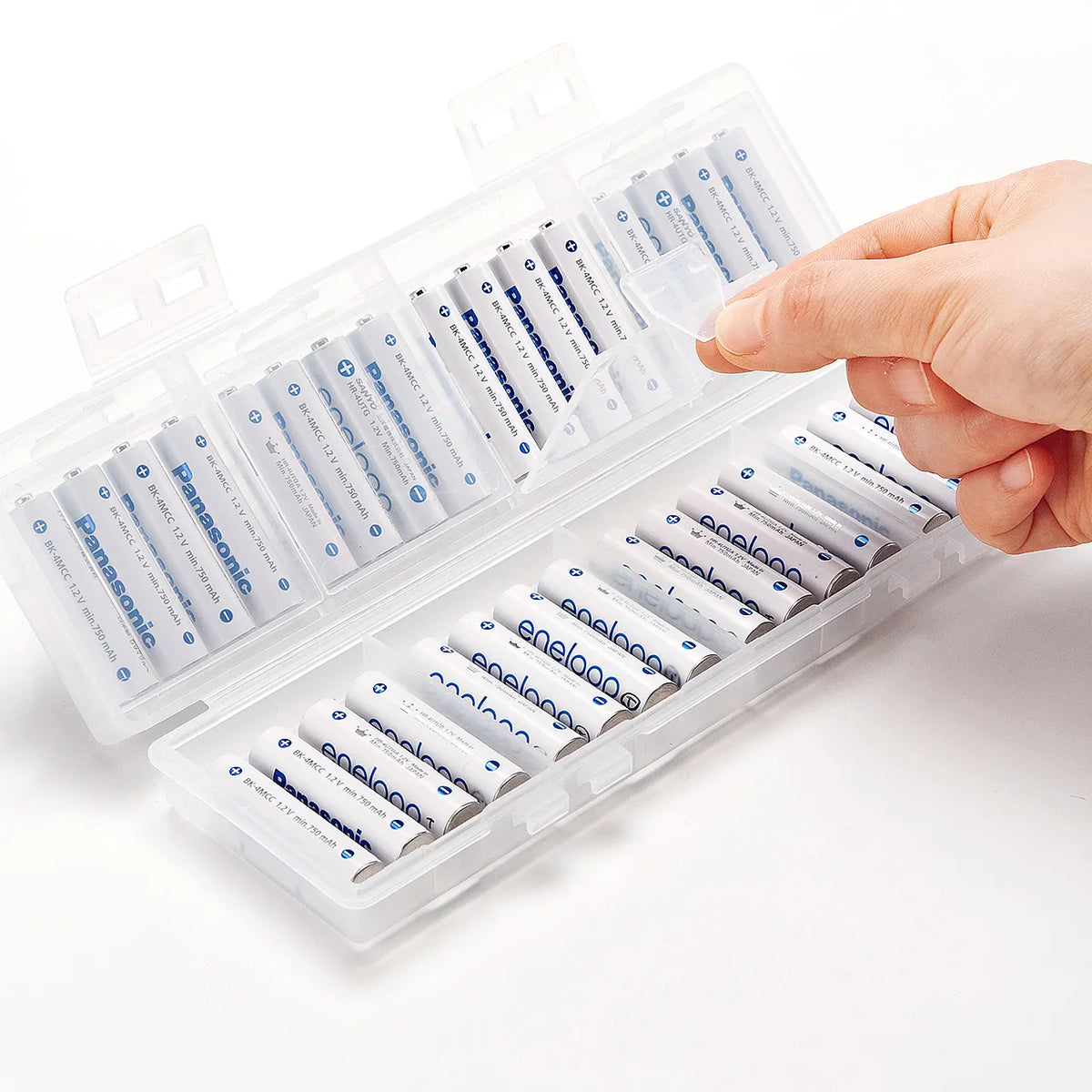 Battery case (AAA size only, high capacity, clear) DG-BT8C