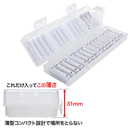 Battery case (AAA size only, high capacity, clear) DG-BT8C