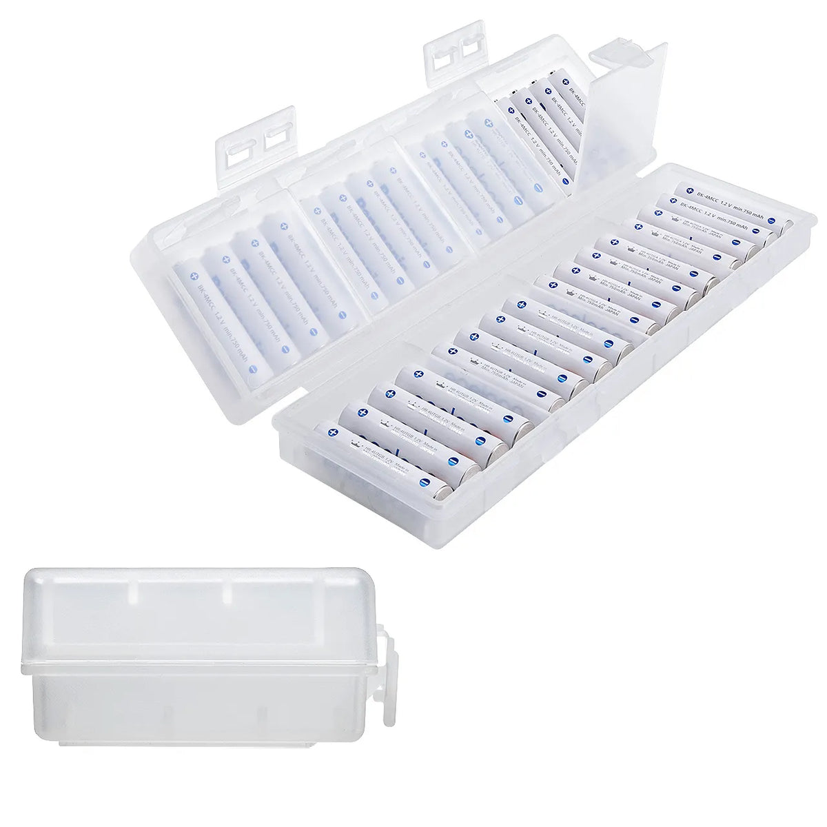 Battery case (AAA size only, high capacity, clear) DG-BT8C
