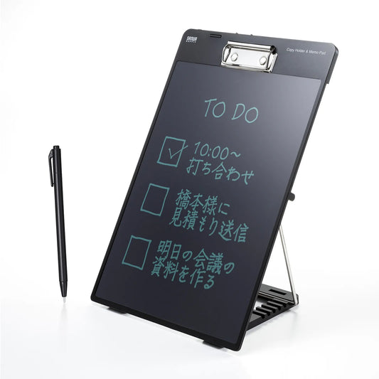 Electronic memo pad with clip DH-320BK