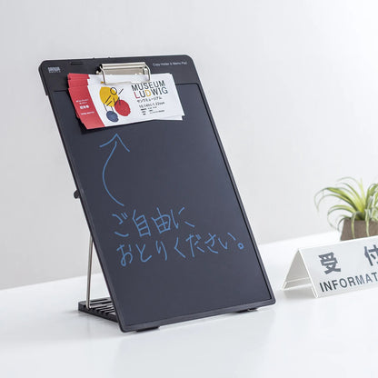 Electronic memo pad with clip DH-320BK