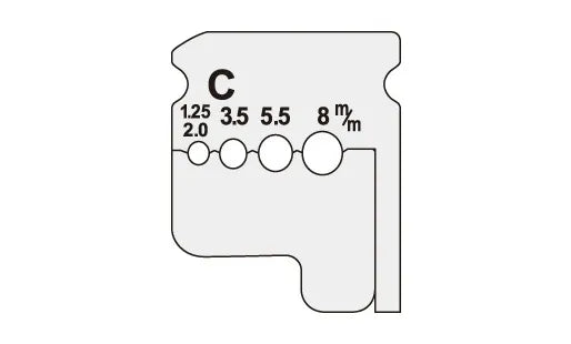 Wire stripper replacement blade DIV-095KP