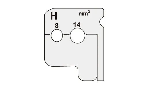 Wire stripper replacement blade DIV-814KP