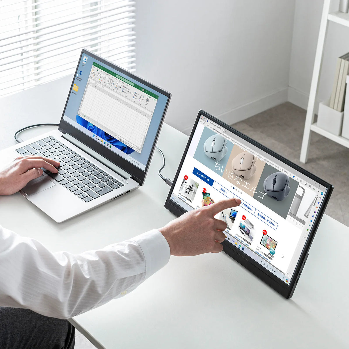 Touch-enabled mobile monitor DP-06