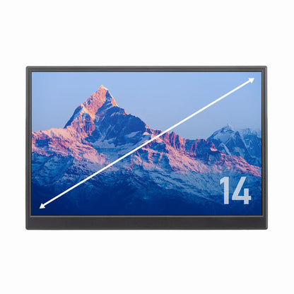 Touchscreen-equipped mobile monitor (14-inch) DP-08