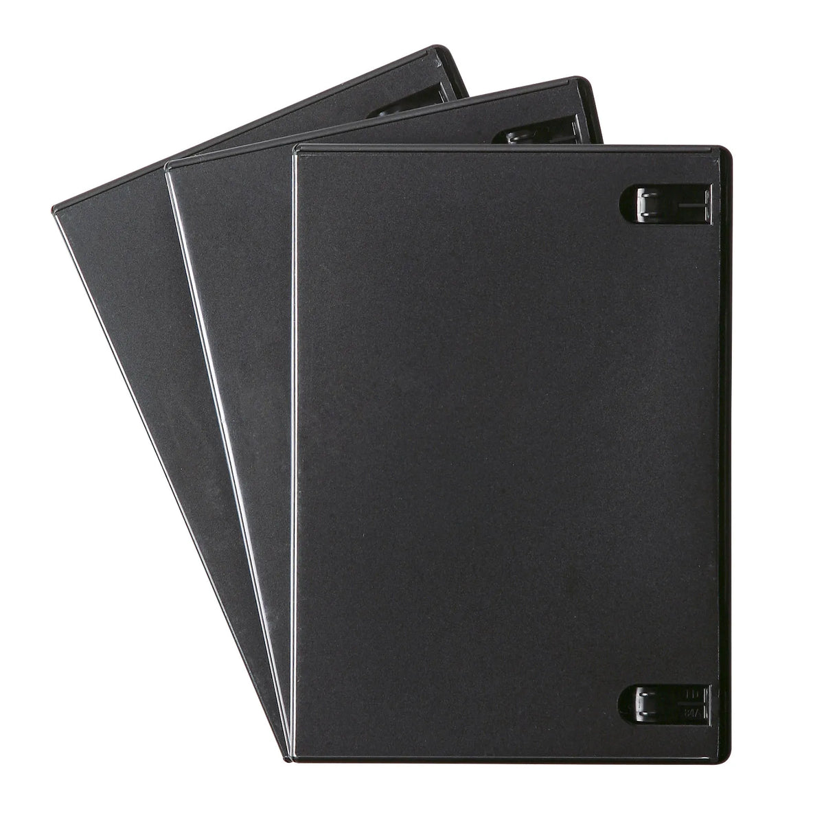 DVD Tall Case (Holds 1 Disc, Set of 3, Black) DVD-TN1-03BKN