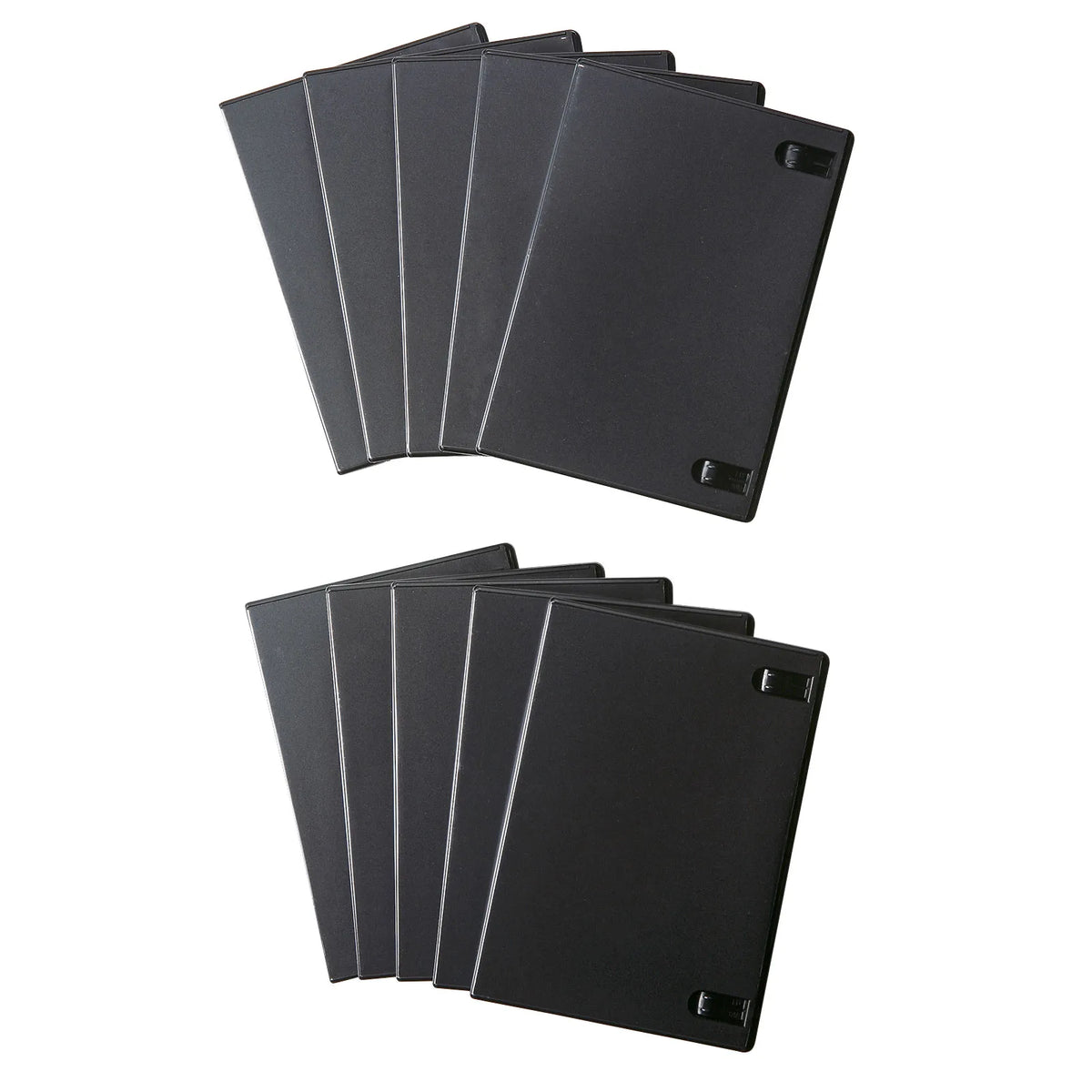 DVD Tall Case (Holds 1 Disc, Set of 10, Black) DVD-TN1-10BKN
