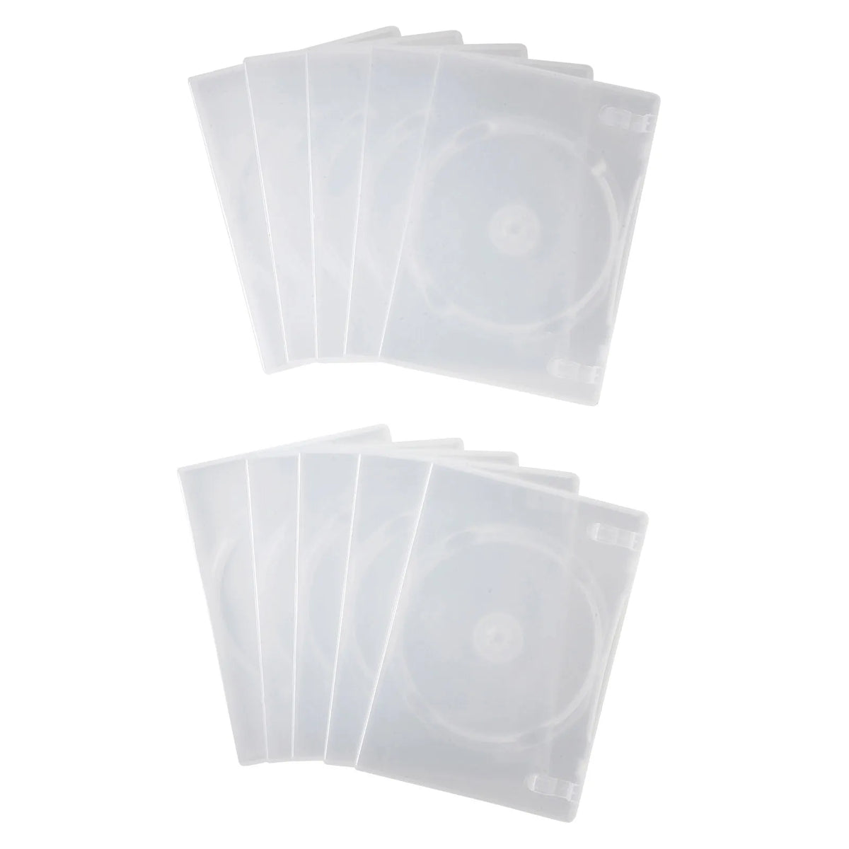 DVD Tall Case (Holds 1 Disc, Set of 10, Clear) DVD-TN1-10CLN