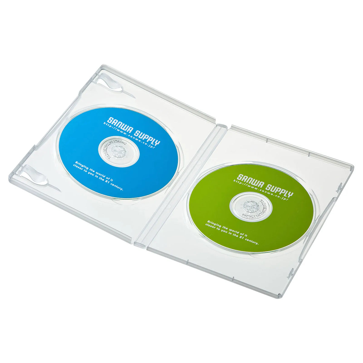 DVD Tall Case (Holds 2 Discs, 10-Pack, Clear) DVD-TN2-10CLN