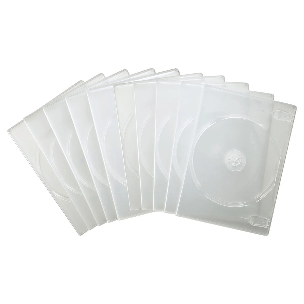 DVD Tall Case (Holds 2 Discs, 10-Pack, Clear) DVD-TN2-10CLN