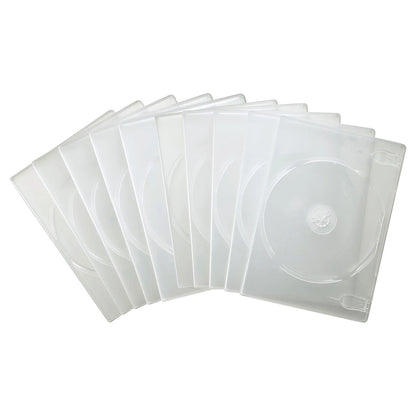 DVD Tall Case (Holds 2 Discs, 10-Pack, Clear) DVD-TN2-10CLN
