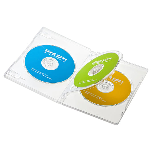 DVD Tall Case (Holds 3 Discs, 10-Pack, Clear) DVD-TN3-10CL