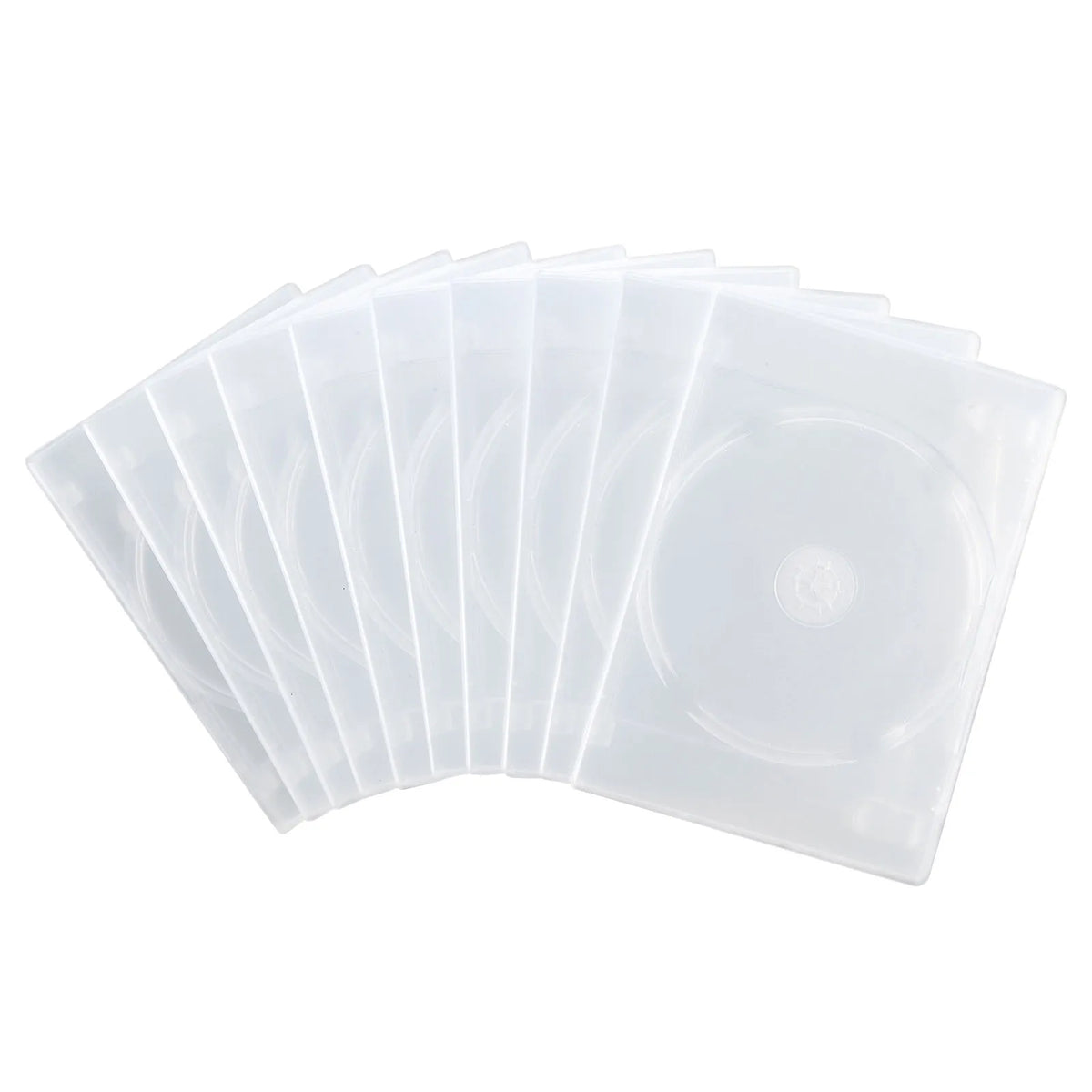 DVD Tall Case (Holds 3 Discs, 10-Pack, Clear) DVD-TN3-10CL