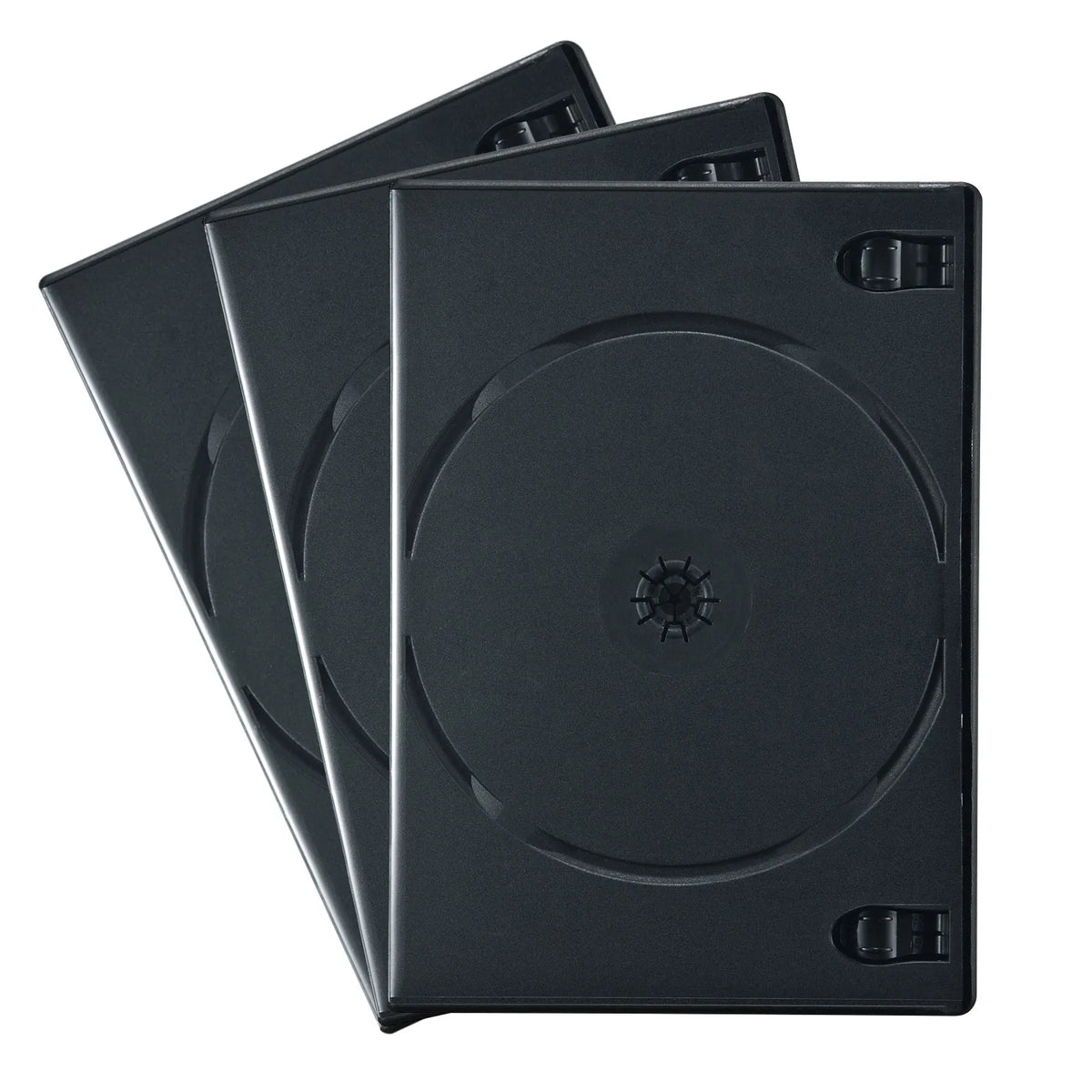DVD Tall Case (Holds 4 Discs, 3-Pack, Black) DVD-TN4-03BKN