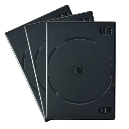 DVD Tall Case (Holds 4 Discs, 3-Pack, Black) DVD-TN4-03BKN