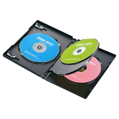 DVD Tall Case (Holds 4 Discs, 10-Pack, Black) DVD-TN4-10BKN