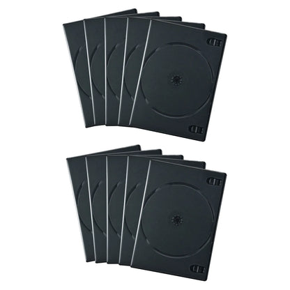 DVD Tall Case (Holds 4 Discs, 10-Pack, Black) DVD-TN4-10BKN