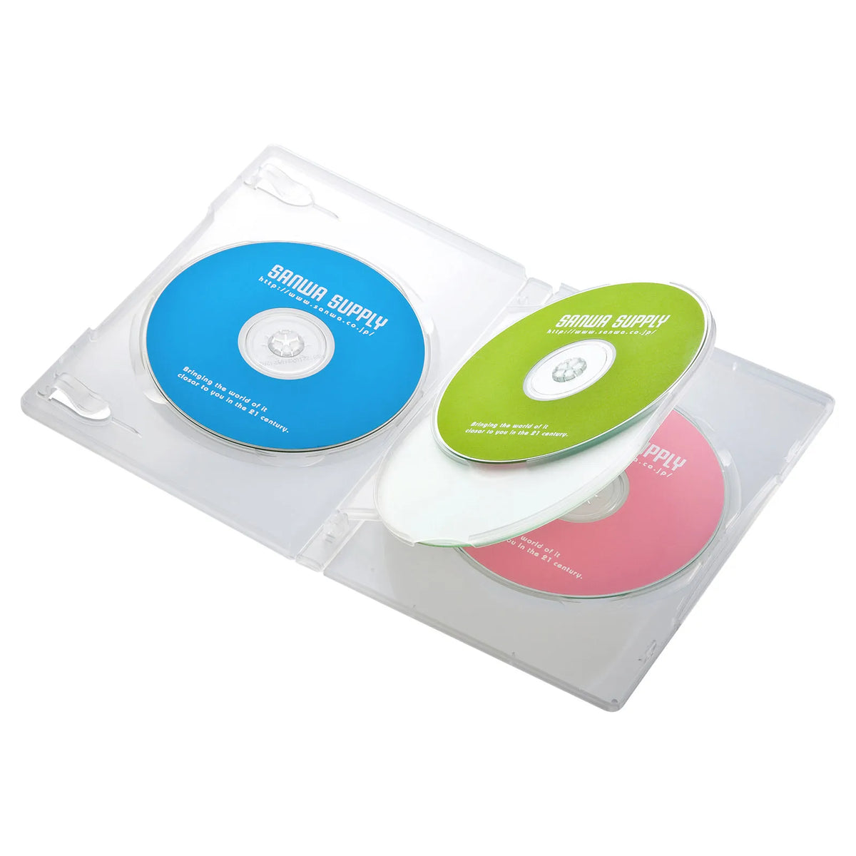 DVD Tall Case (Holds 4 Discs, 10-Pack, Clear) DVD-TN4-10CL