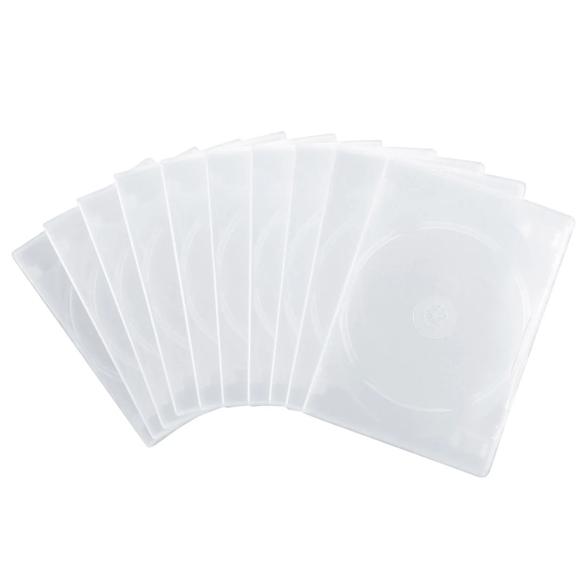 DVD Tall Case (Holds 4 Discs, 10-Pack, Clear) DVD-TN4-10CL