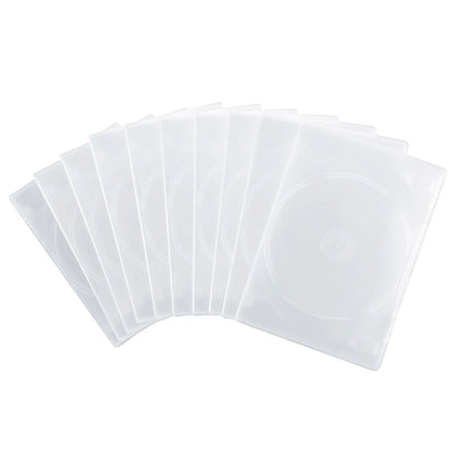 DVD Tall Case (Holds 4 Discs, 10-Pack, Clear) DVD-TN4-10CL