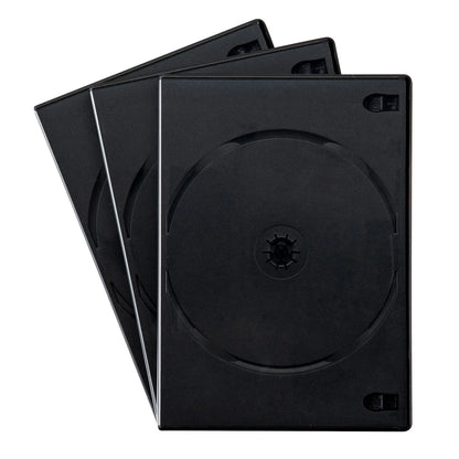 DVD Tall Case (Holds 6 Discs, 3-Pack, Black) DVD-TN6-03BKN