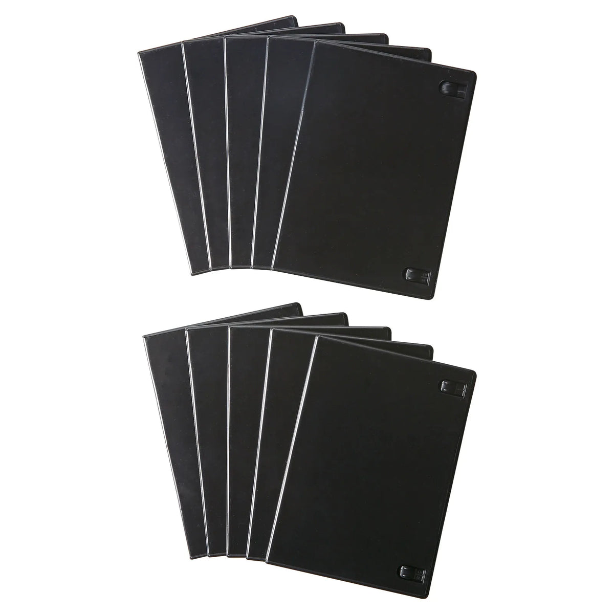 Slim DVD Tall Case (Holds 1 DVD, 10-pack, Black) DVD-TU1-10BKN