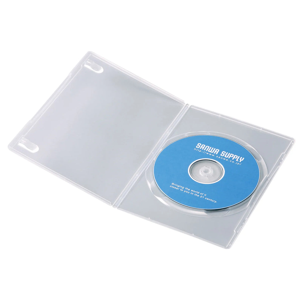 スリムDVDトールケース（1枚収納・10枚セット・クリア） DVD-TU1-10CLN