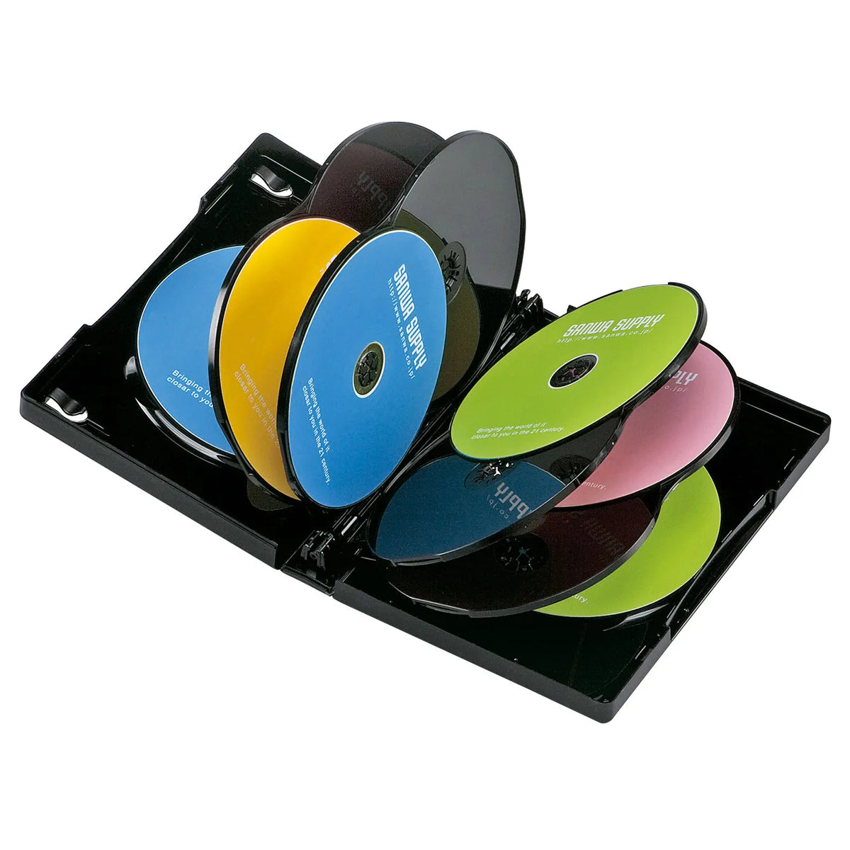 DVD Tall Case (Holds 10 Discs, Black) DVD-TW10-01BKN