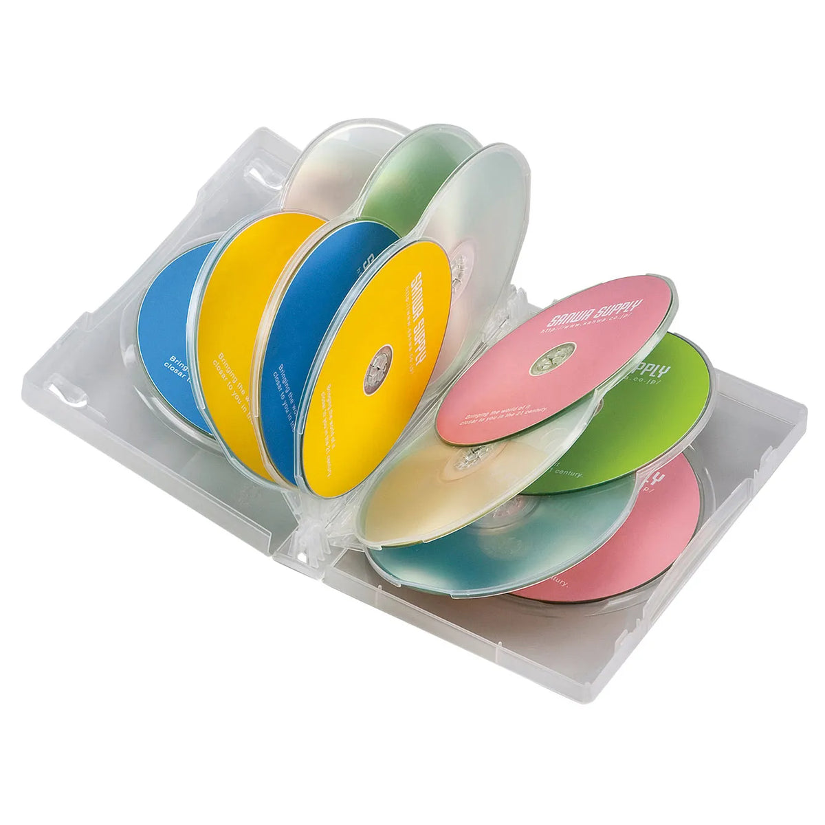 DVD Tall Case (Holds 12 Discs, 3-Pack, Clear) DVD-TW12-03CLN
