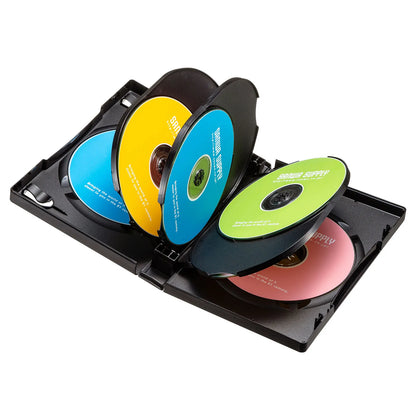 DVD Tall Case (Holds 8 Discs, Black) DVD-TW8-01BKN