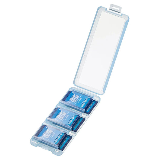 SD card case (holds 6 cards, clear blue) FC-MMC23SDCBL