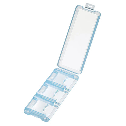 SD card case (holds 6 cards, clear blue) FC-MMC23SDCBL
