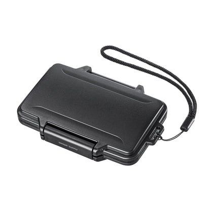 Waterproof and dustproof memory card case (for SD cards and microSD cards) FC-MMC29BK