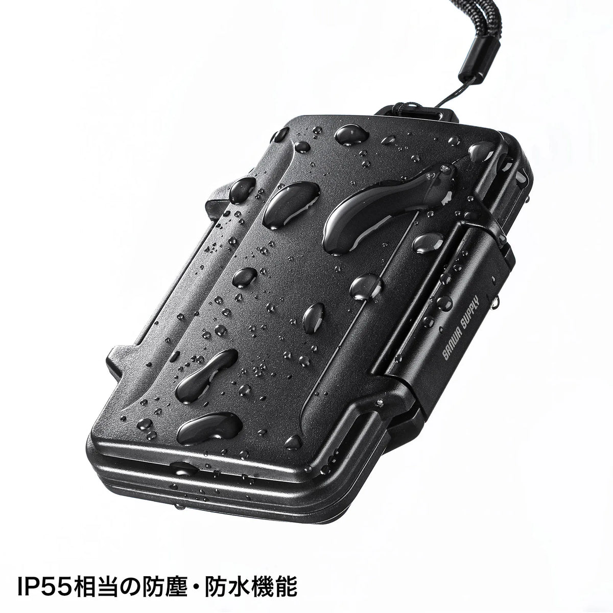 Waterproof and dustproof memory card case (for SD cards and microSD cards) FC-MMC29BK