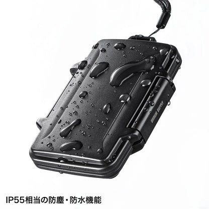 Waterproof and dustproof memory card case (for SD cards and microSD cards) FC-MMC29BK