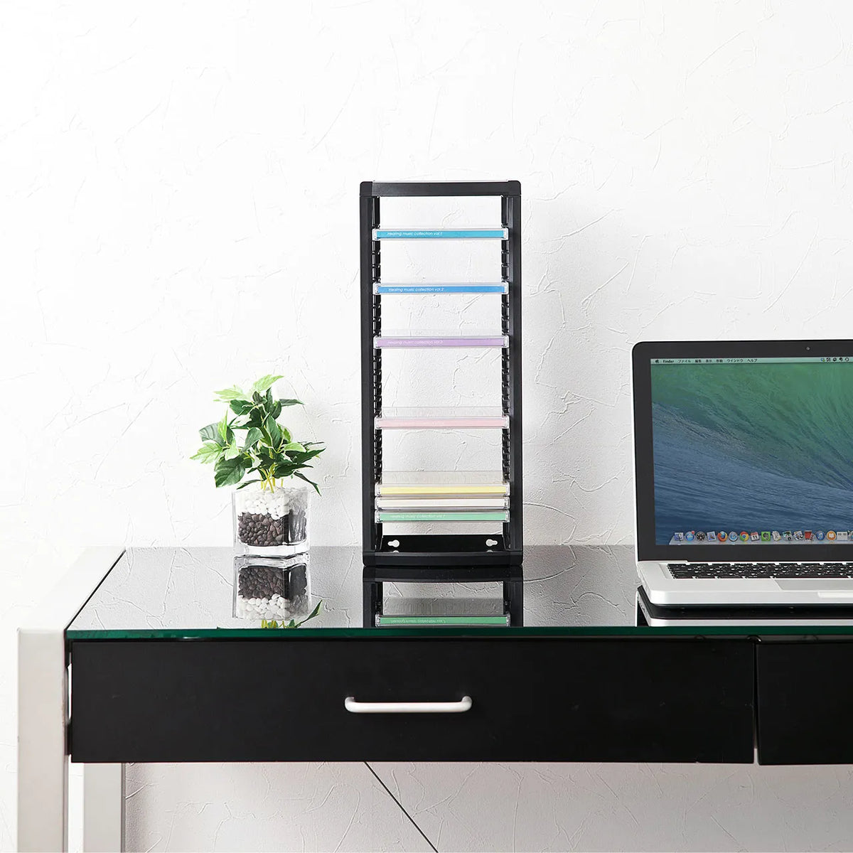 Assembled CD rack FCD-CB26BK