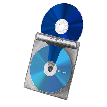 Blu-ray Disc Compatible Non-woven Fabric Case with Storage Case (25 discs, Black) FCD-FBDBX25BK
