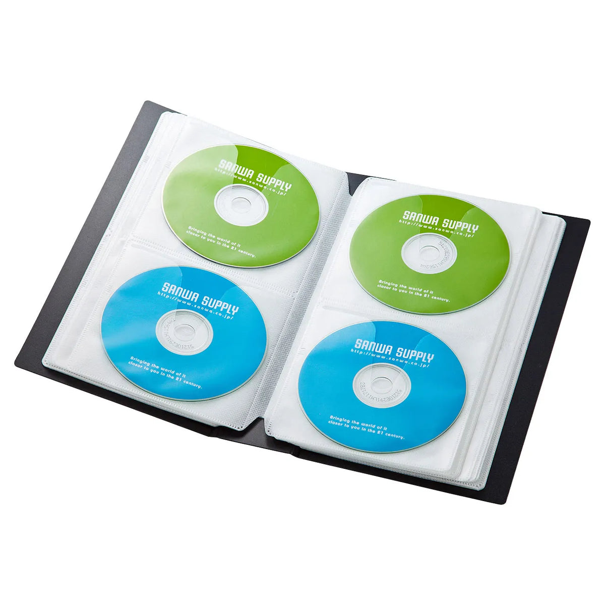 DVD/CD File Case (Holds 72 Discs, Black) FCD-FL72BK