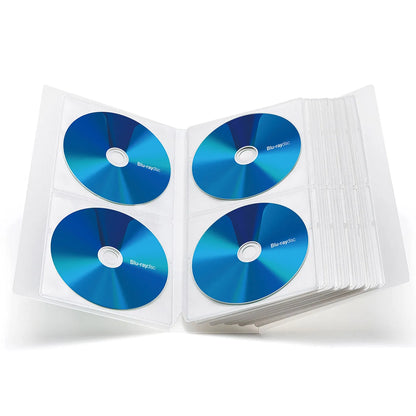Blu-ray Disc Compatible File Case (Holds 104 Discs, Clear) FCD-FLBD104CL